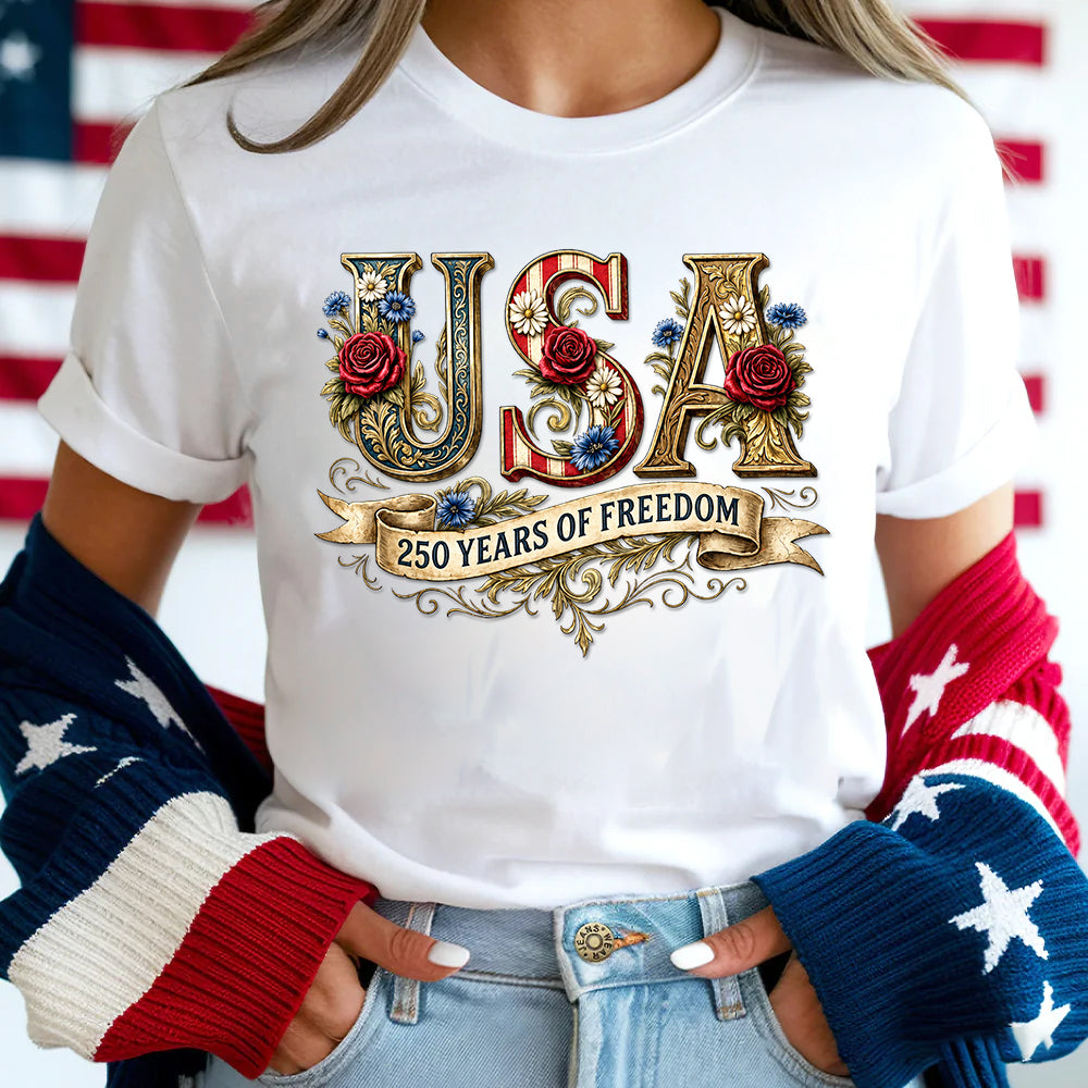 USA 250 Years of Freedom - T-shirt