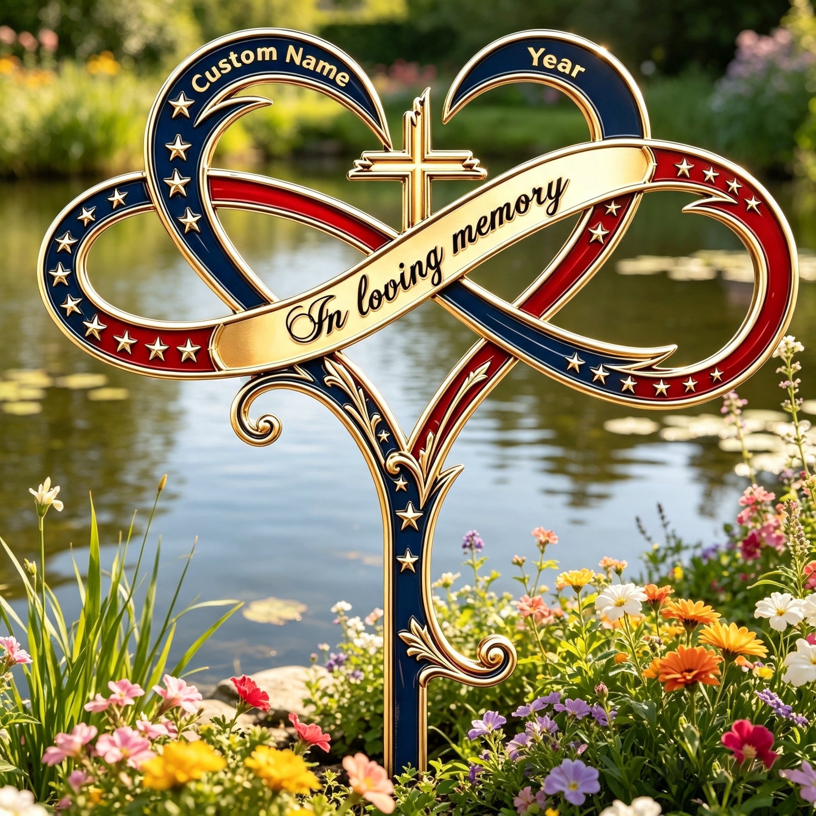 Im Always With You Metal Garden Stake - Custom Memorial Gifts