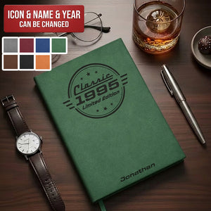 Classic Year Limited Edition - Personalized Hardcover Notebook