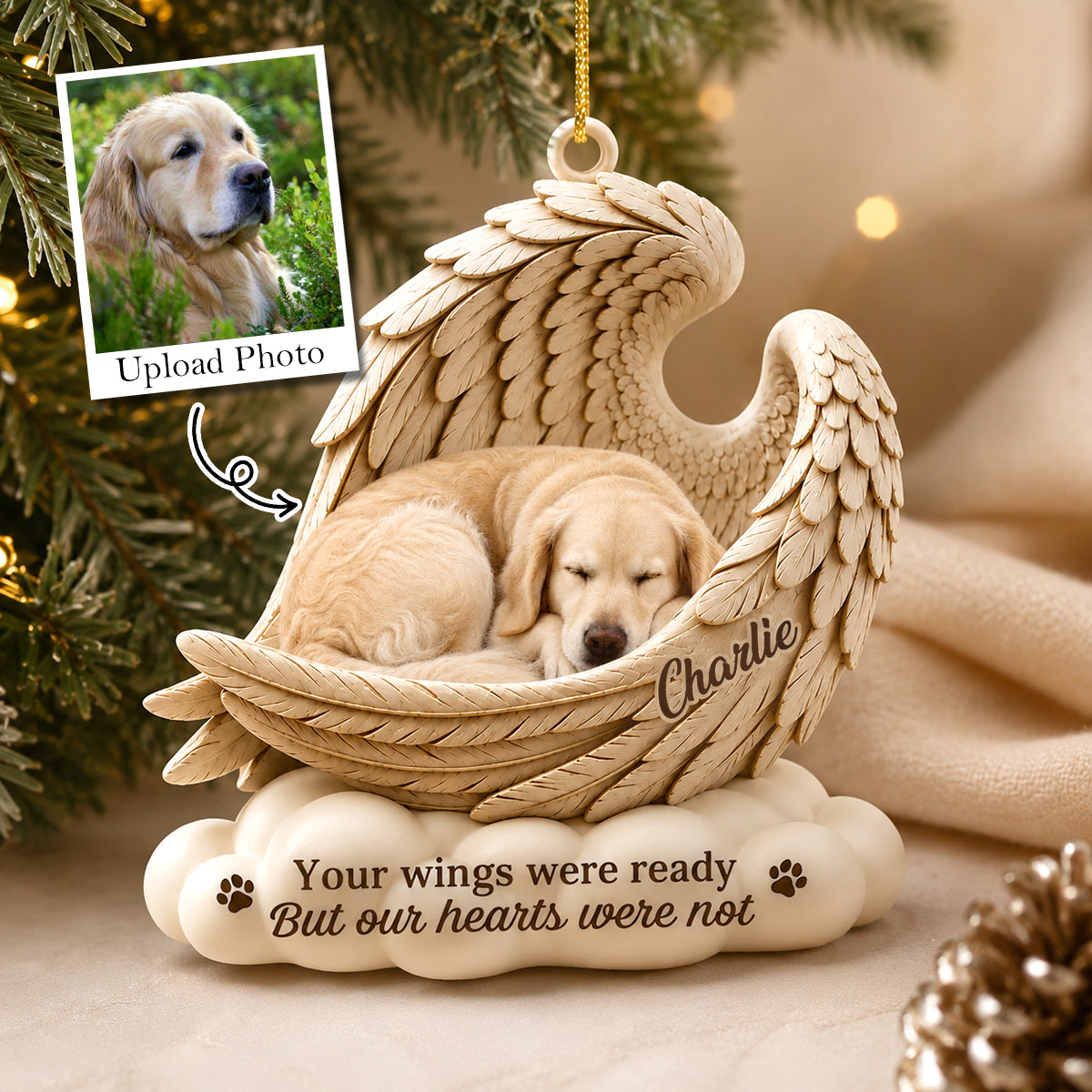 My Best Friend Forever Always - Memorial Ornament - Real 3D Raised Ornament