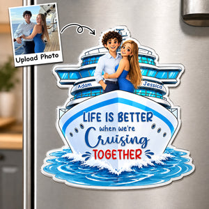Cruising Partners For Life - Personalized Acrylic Magnet