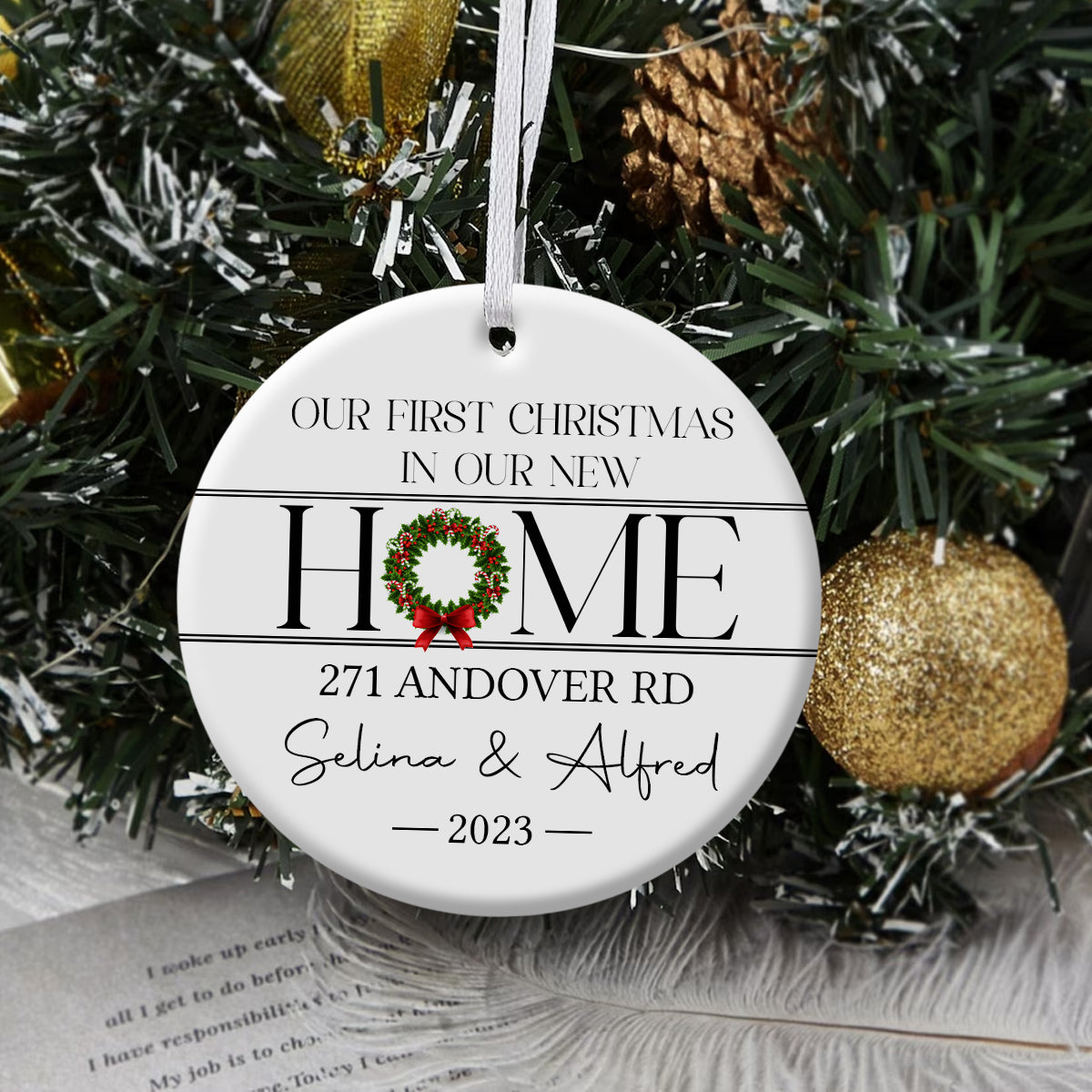 New Home Christmas - Personalized Ornament - Christmas Gift