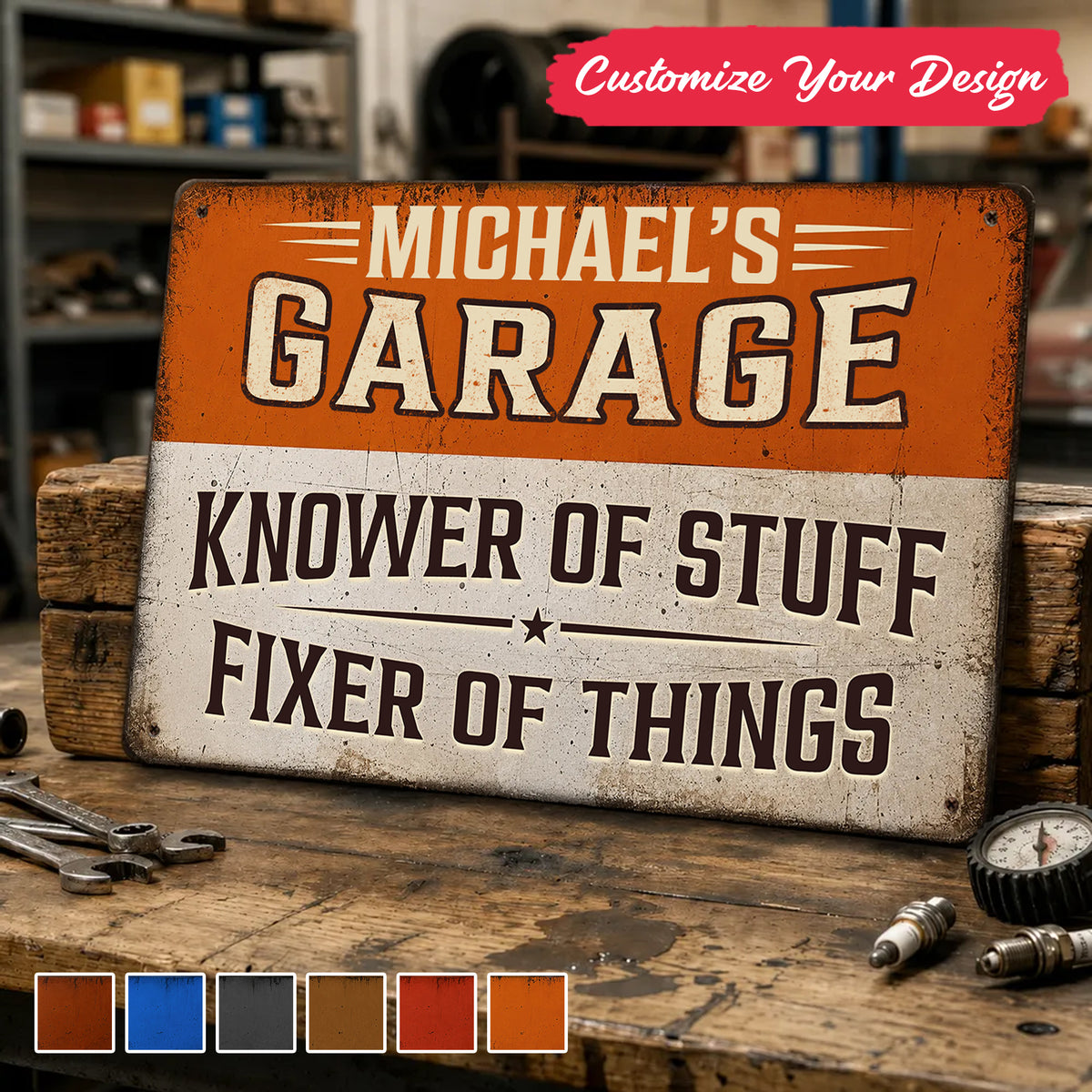 Knower And Fixer - Personalized Custom Metal Sign