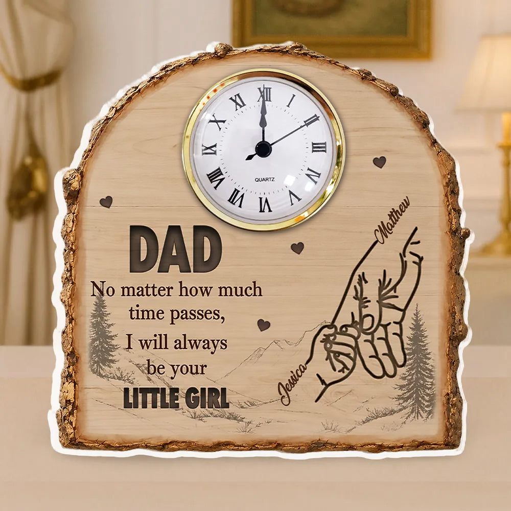 No Matter How Much Time Passes - Personalized Custom Acrylic Desk Clock