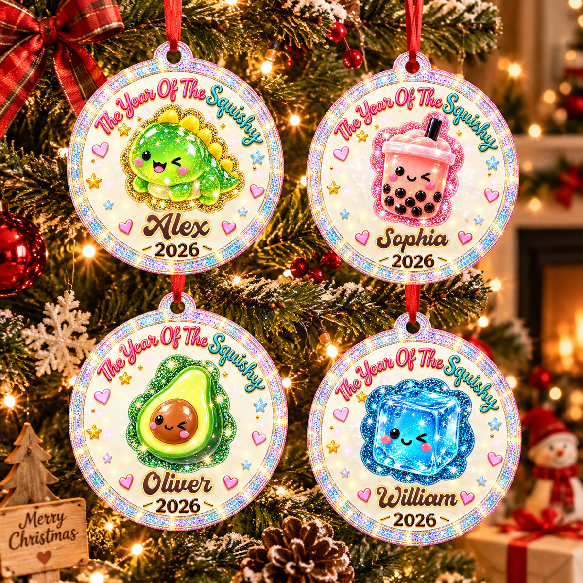 Cute Little Things - Personalized Real 3D Raised Ornament