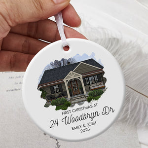 First Christmas At New House - Personalized Ornament - Christmas Gift