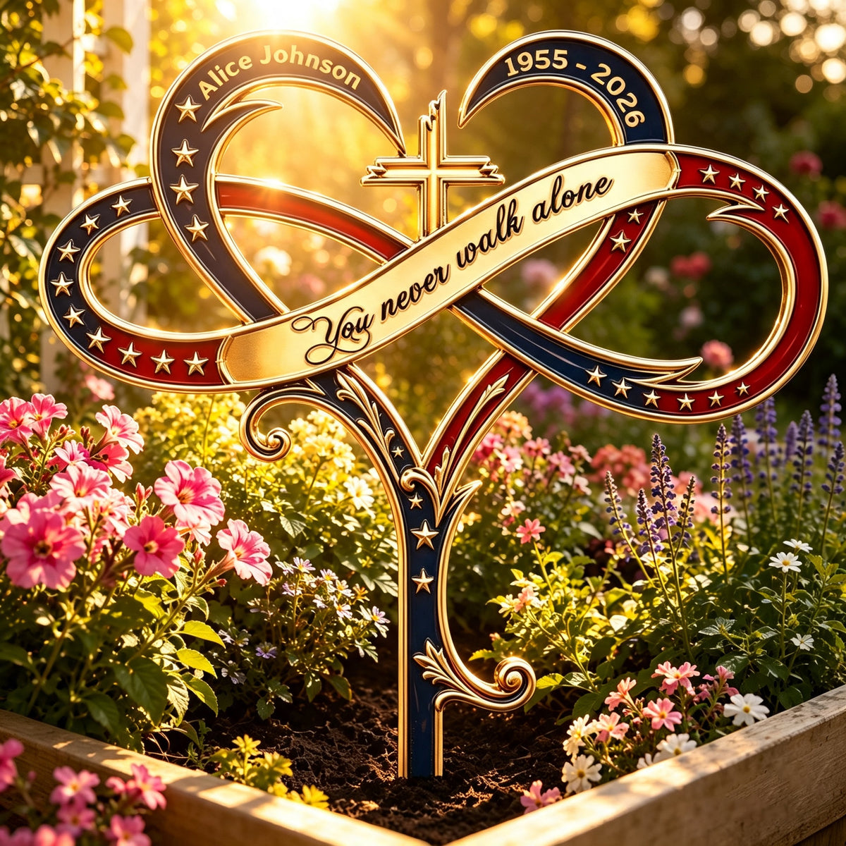 Im Always With You Metal Garden Stake - Custom Memorial Gifts