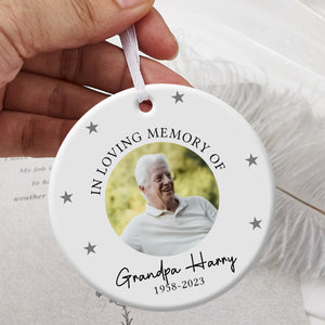 In Loving Memory - Personalized Ornament - Memorial Christmas Gift