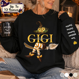 Grandma Life Witch Sweatshirt, Custom Grandma & Kids Halloween, Gift For Grandma Sweatshirt
