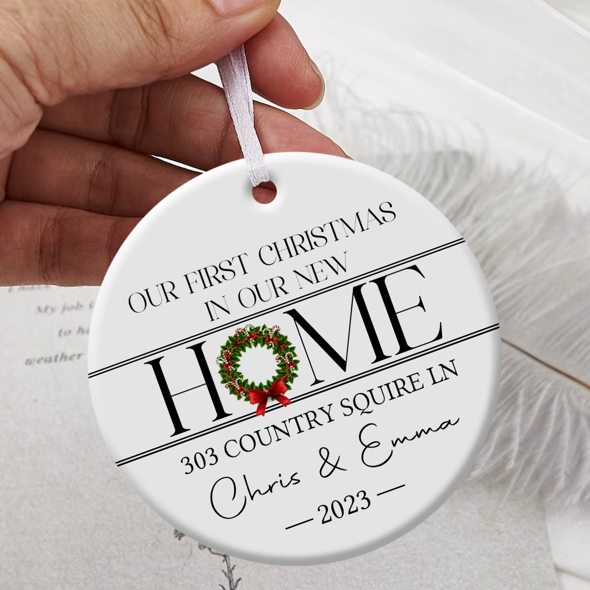 New Home Christmas - Personalized Ornament - Christmas Gift