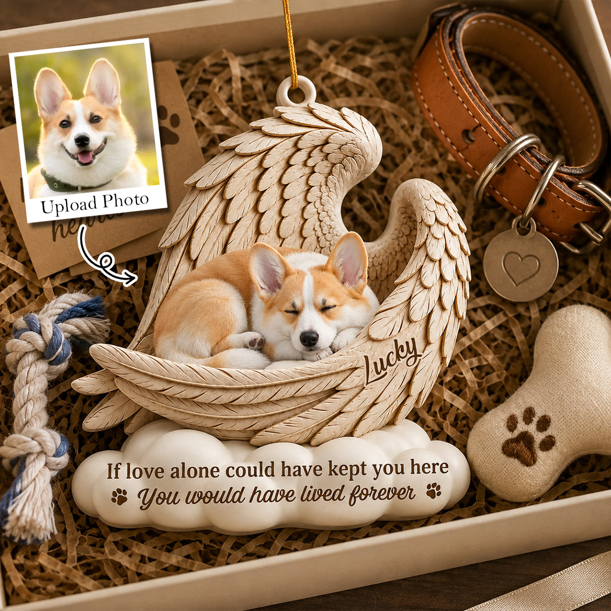 My Best Friend Forever Always - Memorial Ornament - Real 3D Raised Ornament