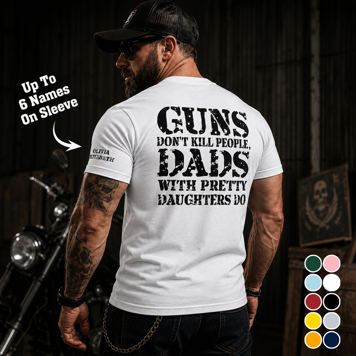 Guns Don't Kill People, Dads With Pretty Daughters Do - Personalized Shirt