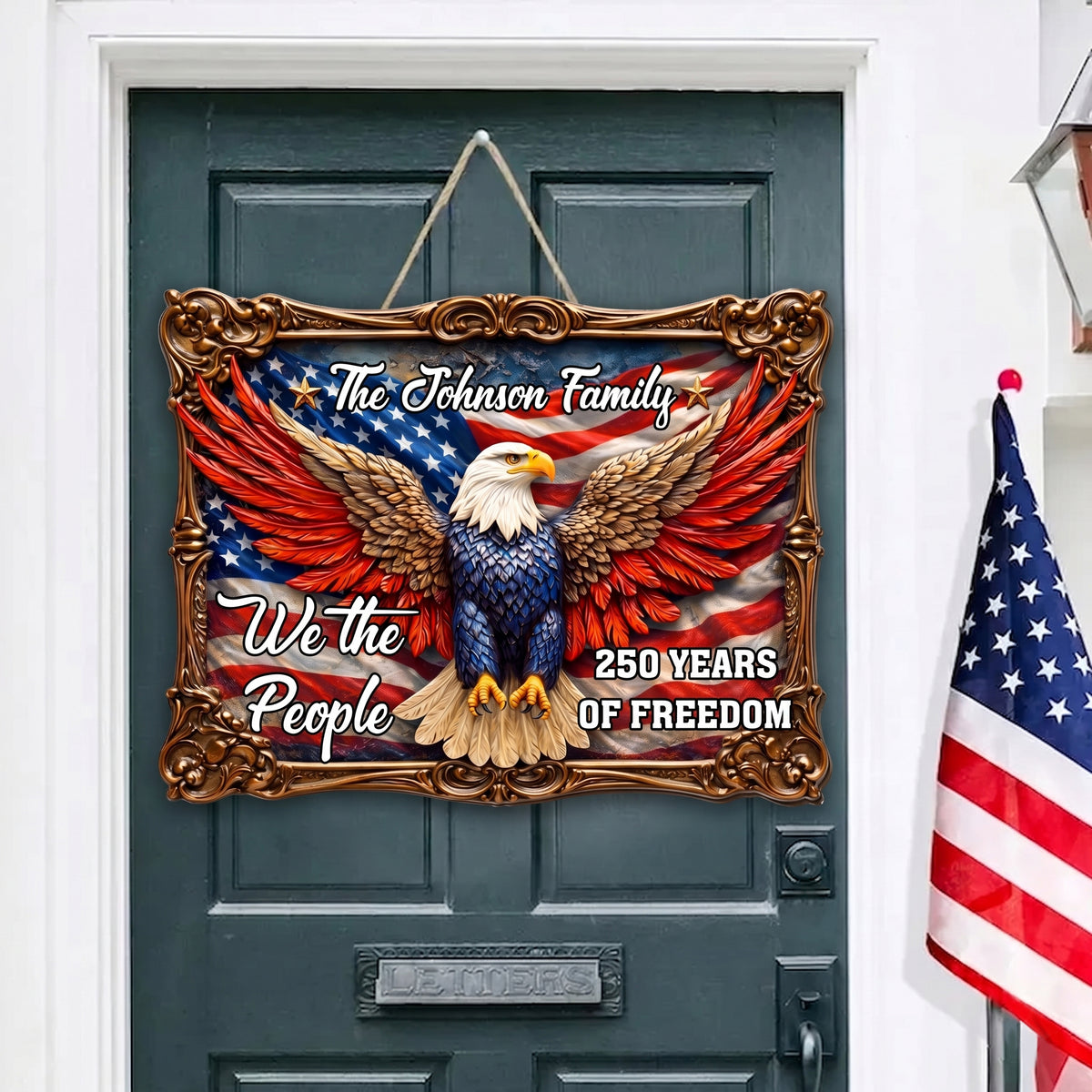 The People Of Freedom - Personalized Custom 3D Effect Wood Sign