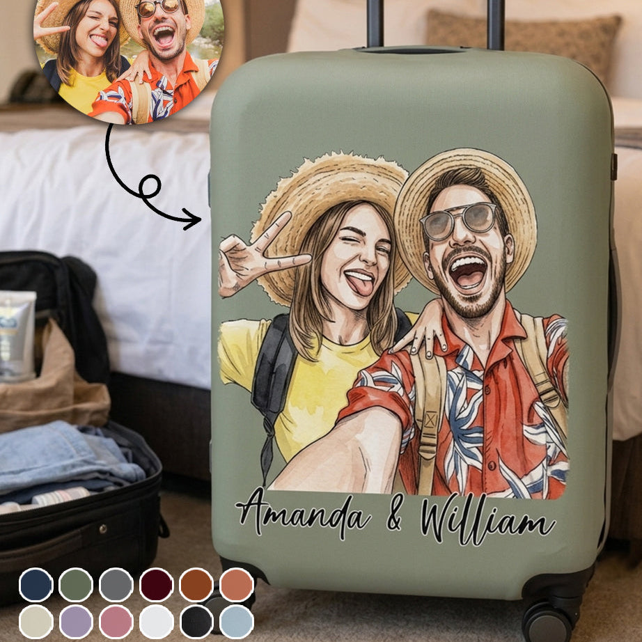 Adventure Together - Personalized Custom Luggage Cover