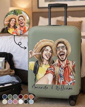 Adventure Together - Personalized Custom Luggage Cover