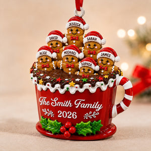 Our Sweet Little Family - Real 3D Raised Ornament - Personalized Christmas Birthday Gifts For Family