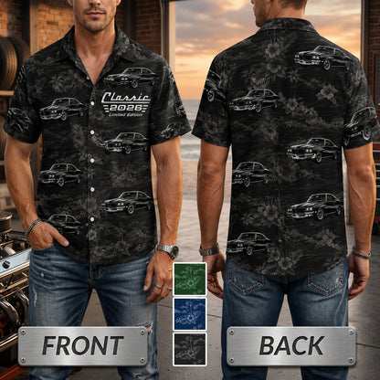 Custom Photo Classic Car Limited Edition - Personalized Hawaiian Shirt