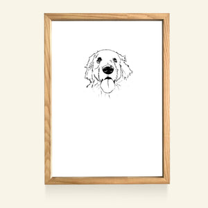 Personalized Dog Memorial Light Frame Canvas - I Was Just A Pup When We First Met - Memorial Gift For Dog Loss