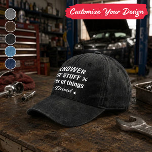 Fixer And Knower - Personalized Custom Vintage Cap