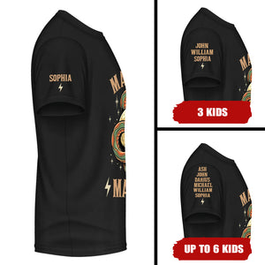 Father Of Mayhem - Personalized Custom Shirt With Design On Sleeve