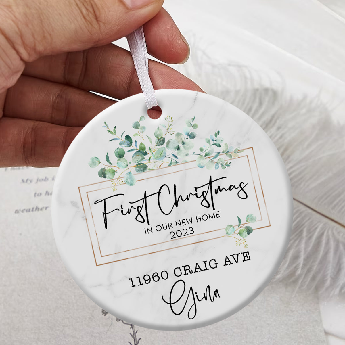 First Christmas In Our New Home - Personalized Ornament - Christmas Gift