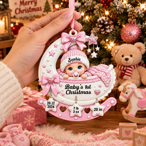 Baby’s 1st Christmas Cradle 250th Anniversary - Real 3D Raised Ornament