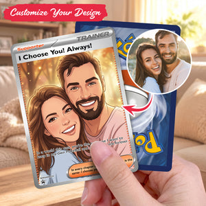 I Choose You - Personalized Poke Card For Couple Anniversary