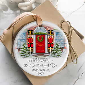1st Christmas In Our New Apartment - Personalized Ornament - Christmas Gift