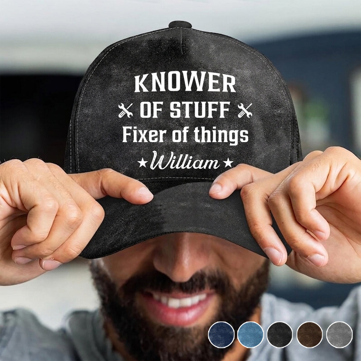 Fixer And Knower - Personalized Custom Vintage Cap