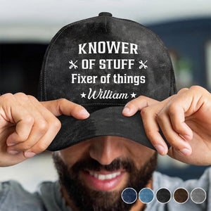 Fixer And Knower - Personalized Custom Vintage Cap