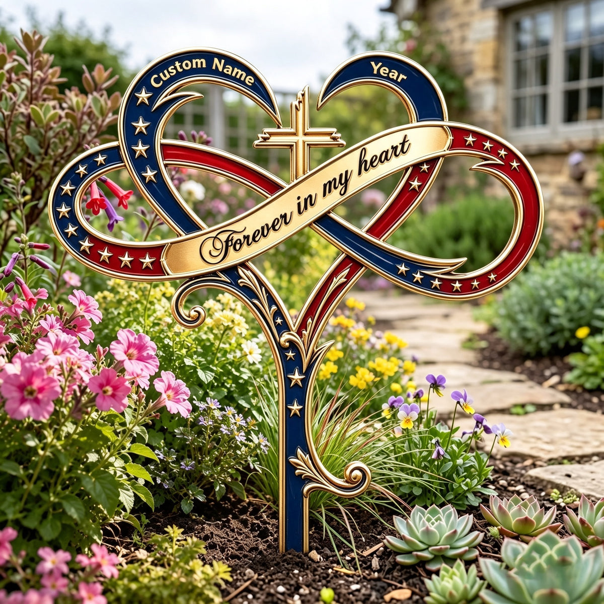 Im Always With You Metal Garden Stake - Custom Memorial Gifts