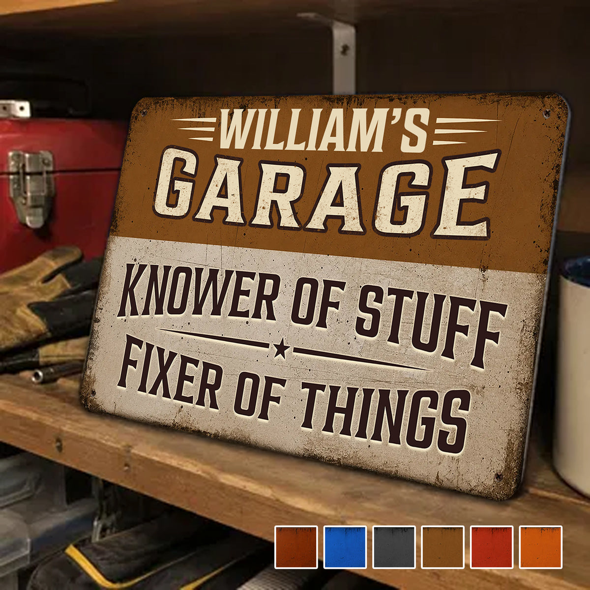 Knower And Fixer - Personalized Custom Metal Sign