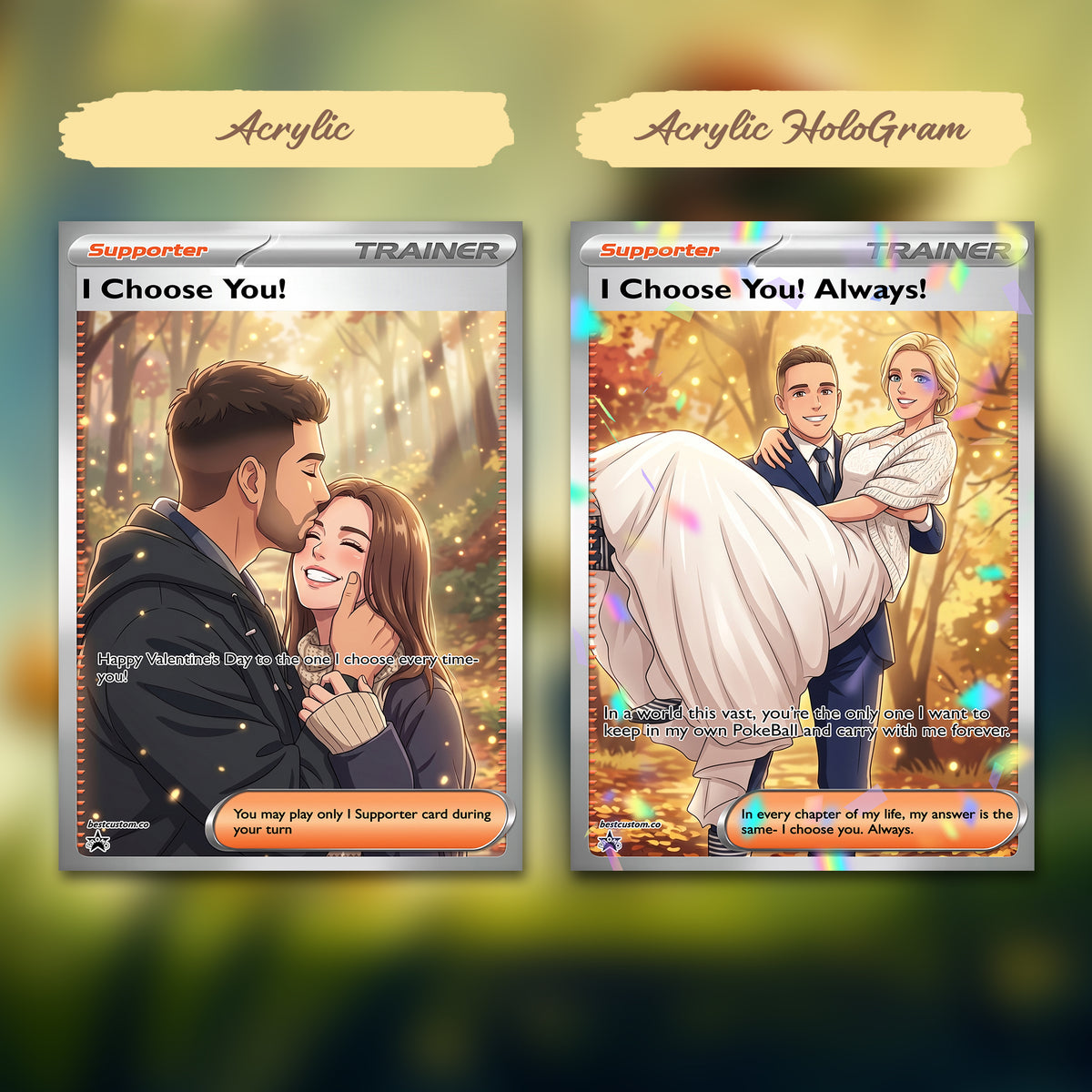 I Choose You - Personalized Poke Card For Couple Anniversary