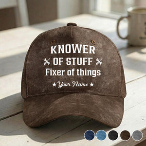 Fixer And Knower - Personalized Custom Vintage Cap
