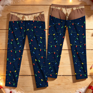 Custom Funny Pajama Pants - Personalized Christmas Birthday Gifts For Husband, Son, Grandson, Brother, Grandpa, Dad, Yourself - Oops That Was My Last Layer