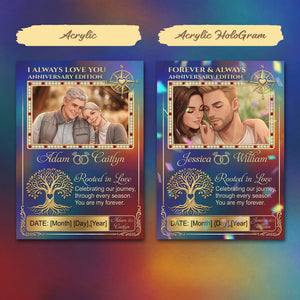 Forever & Always Anniversary Edition - Personalized Poke Card for Couple Anniversary