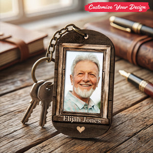 You Left Me Beautiful Memories - Personalized Stainless Steel Keychain