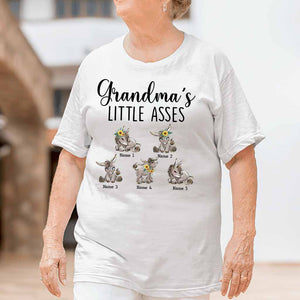 Grandpa, Grandma, Parents, Little Cuties - Personalized T-shirt For Dad Mom Grandparents