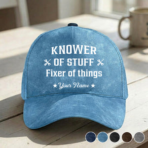 Fixer And Knower - Personalized Custom Vintage Cap