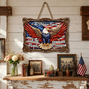 The People Of Freedom - Personalized Custom 3D Effect Wood Sign
