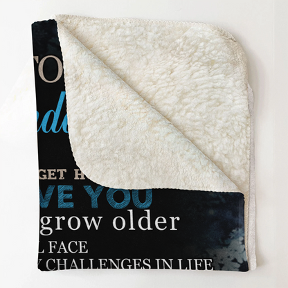 Gift For Granddaughter Blanket, To My Granddaughter I'll Always Be With You Winter Butterfly - Love From Grandma