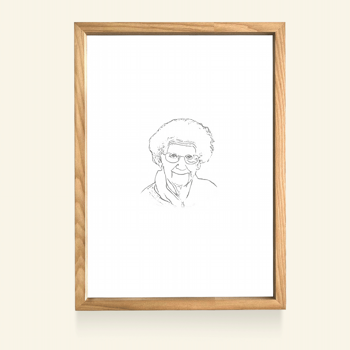 I Will Miss You Custom Photo Light Frame Canvas Memorial