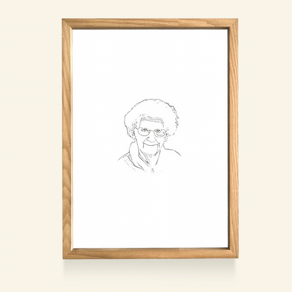 I Will Miss You Custom Photo Light Frame Canvas Memorial