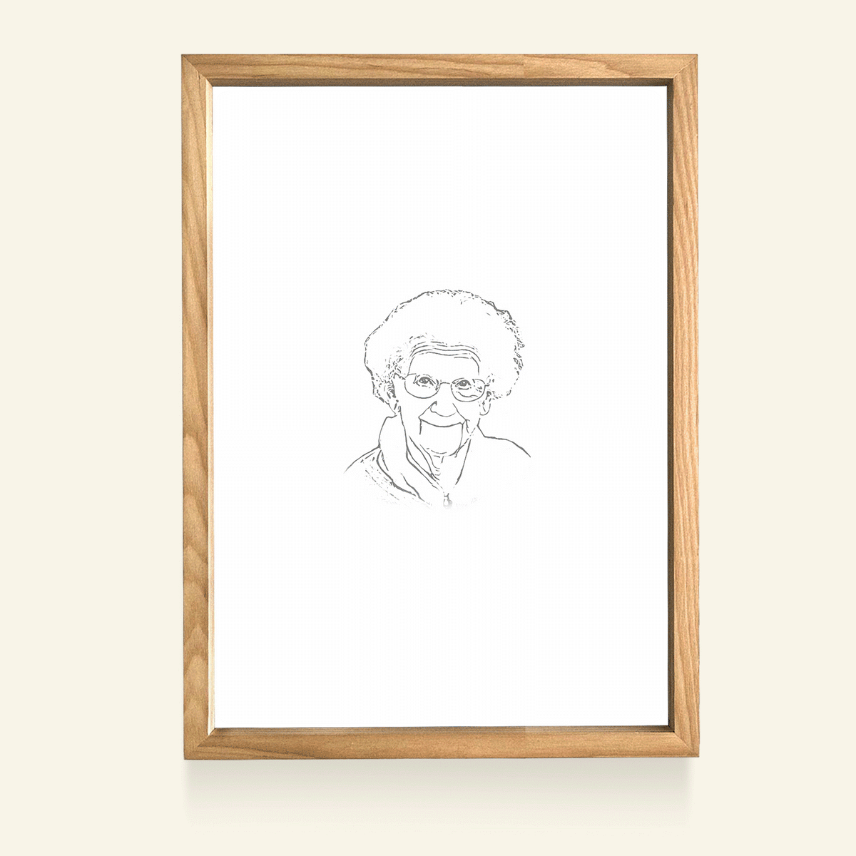 I Will Miss You Custom Photo Light Frame Canvas Memorial