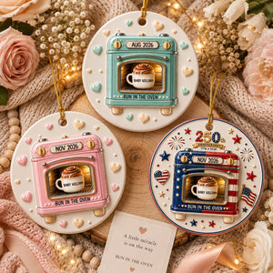 Christmas Gift For Baby Kids, Newborn Baby 250 Years Of Freedom - Family Ornament - Real 3D Raised Ornament