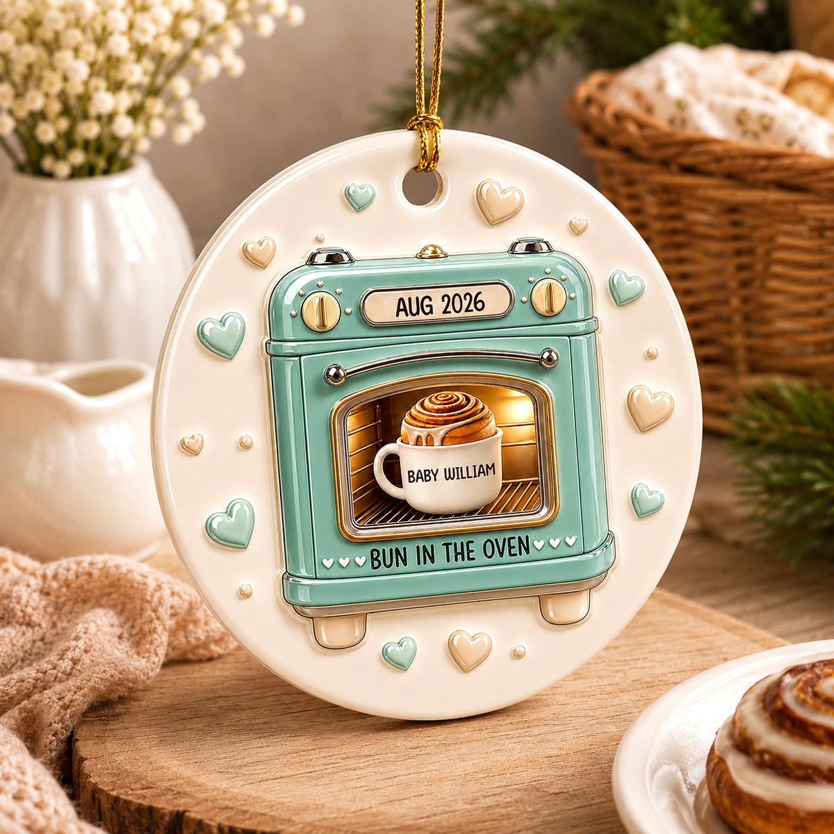 Christmas Gift For Baby Kids, Newborn Baby 250 Years Of Freedom - Family Ornament - Real 3D Raised Ornament