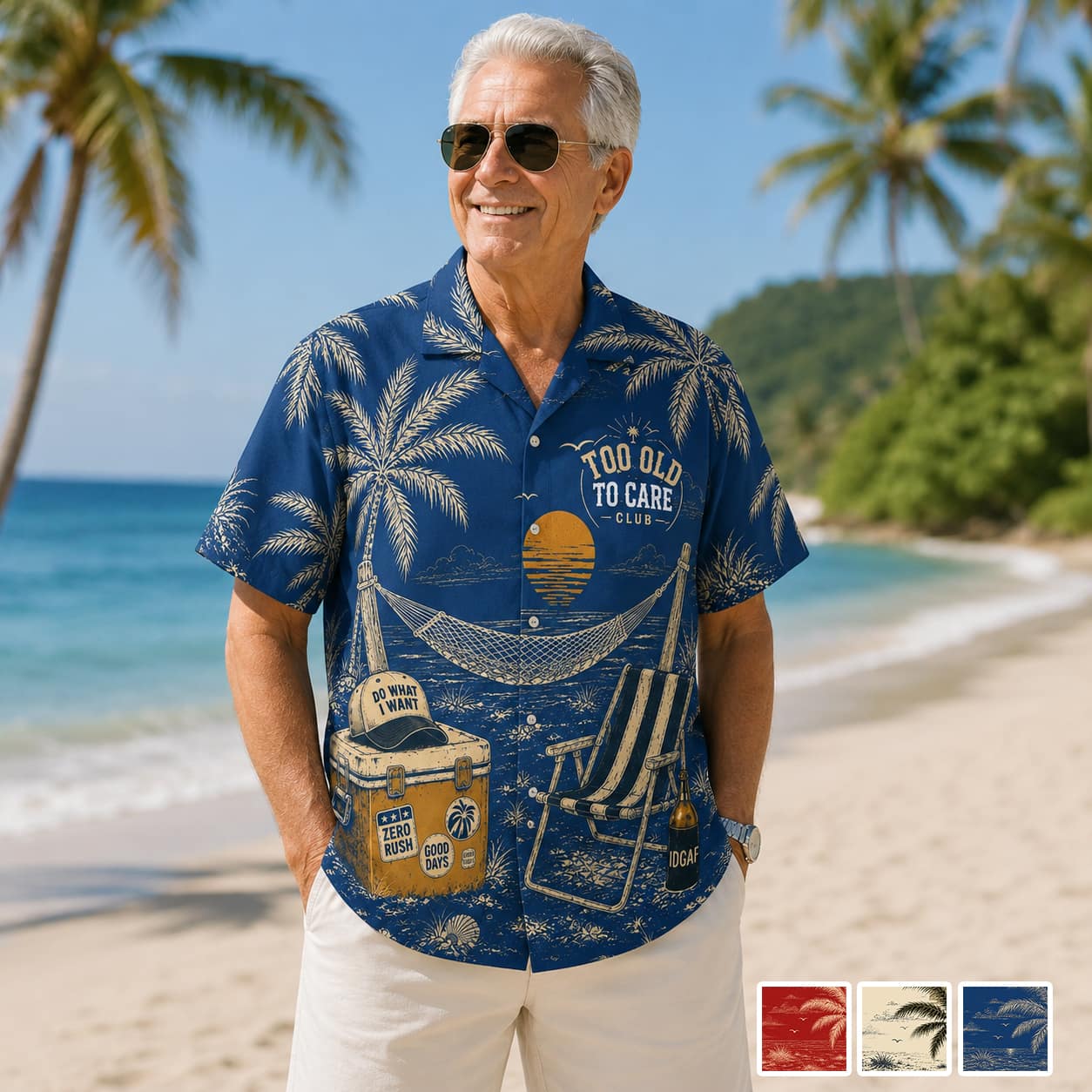 Not My Problem - Personalized Hawaiian Shirt