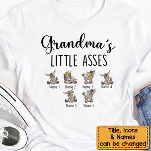 Grandpa, Grandma, Parents, Little Cuties - Personalized T-shirt For Dad Mom Grandparents