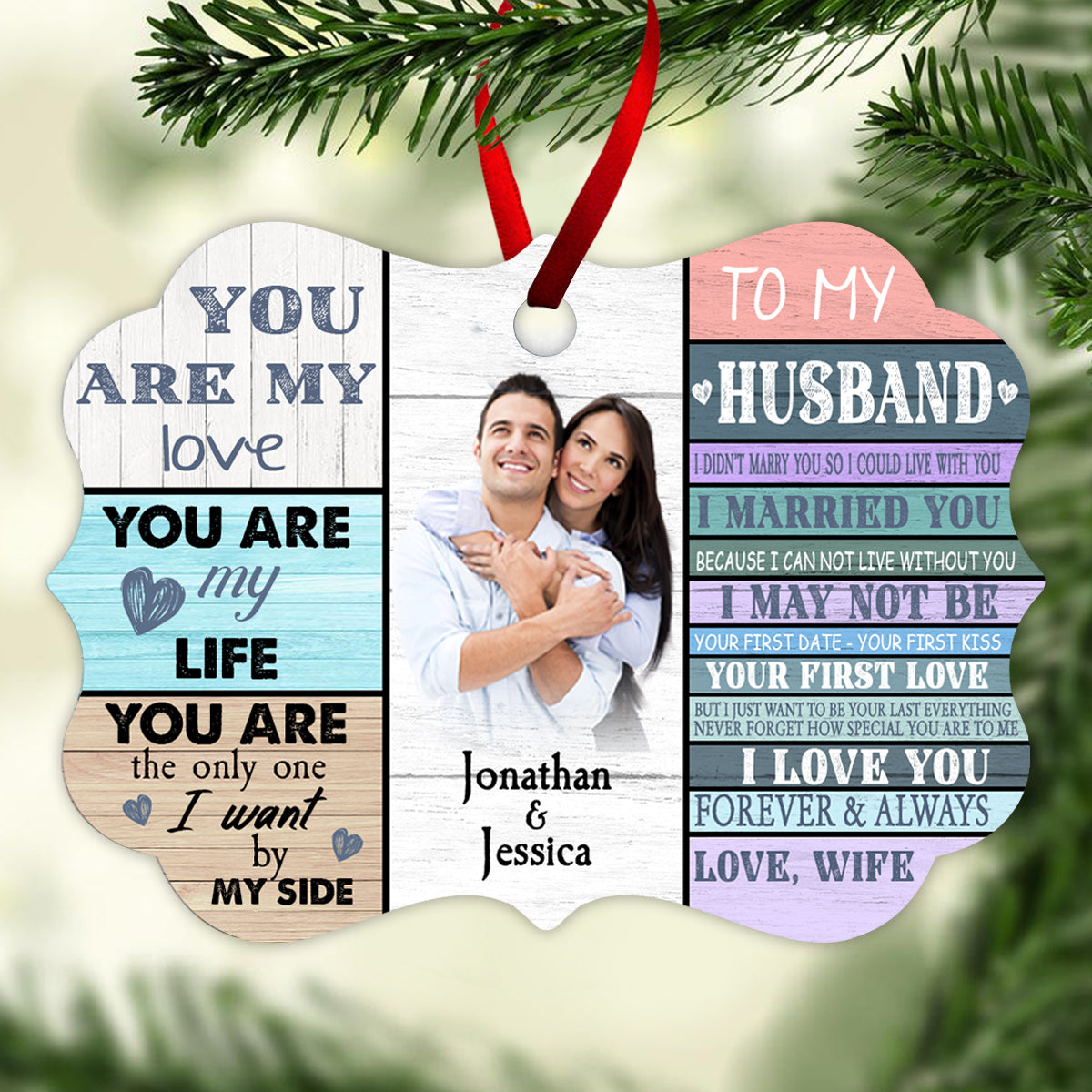 To Husband Your Last Everything - Personalized Ornament - Gift For Husband, Couple