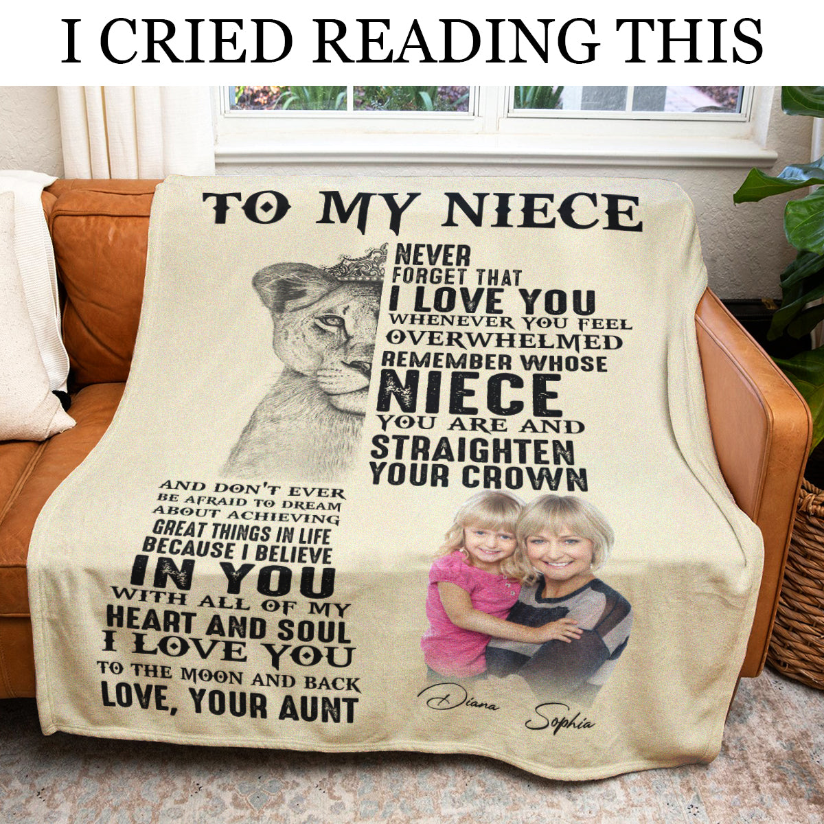 Gift For Niece Blanket, To My Niece Never Forget That I Love You - Love From Aunt